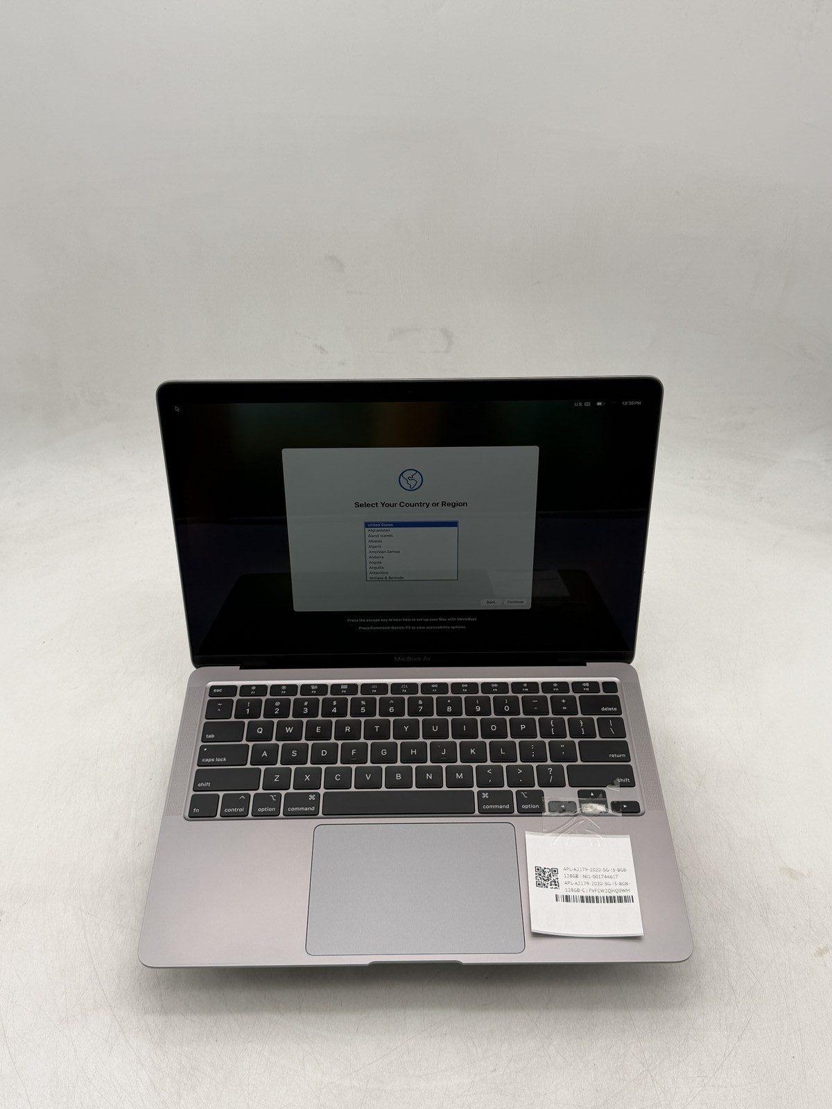 MacBook Air Intel Core i3 2020 13.3" 128GB Space Gray · i3-1000NG4